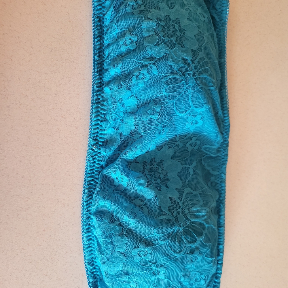 Floral Lace Teal Bra